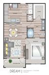 Aspire at Live Oak Apartments Dream Floor Plan Aspire at Live Oak Apartments Dream Floor Plan